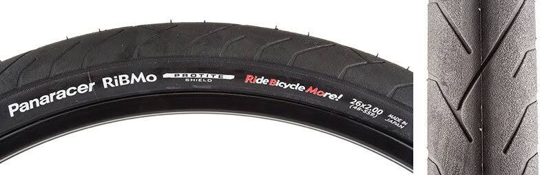 Panaracer Ribmo ProTite Tire 26x2.0" Black Folding Bead MTB Tour Hybrid Bike 26"