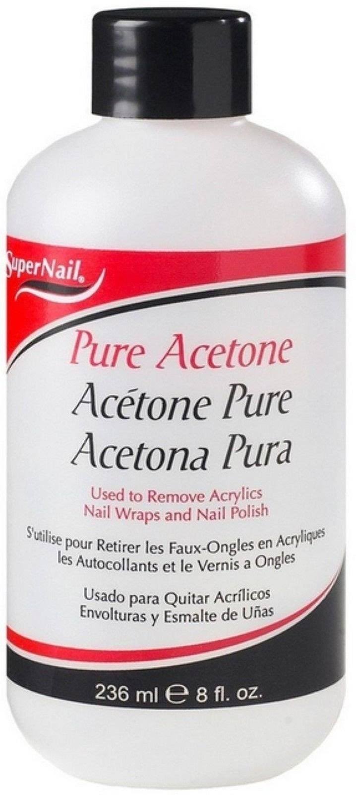 Super Nail Pure Acetone Polish Remover - 8oz