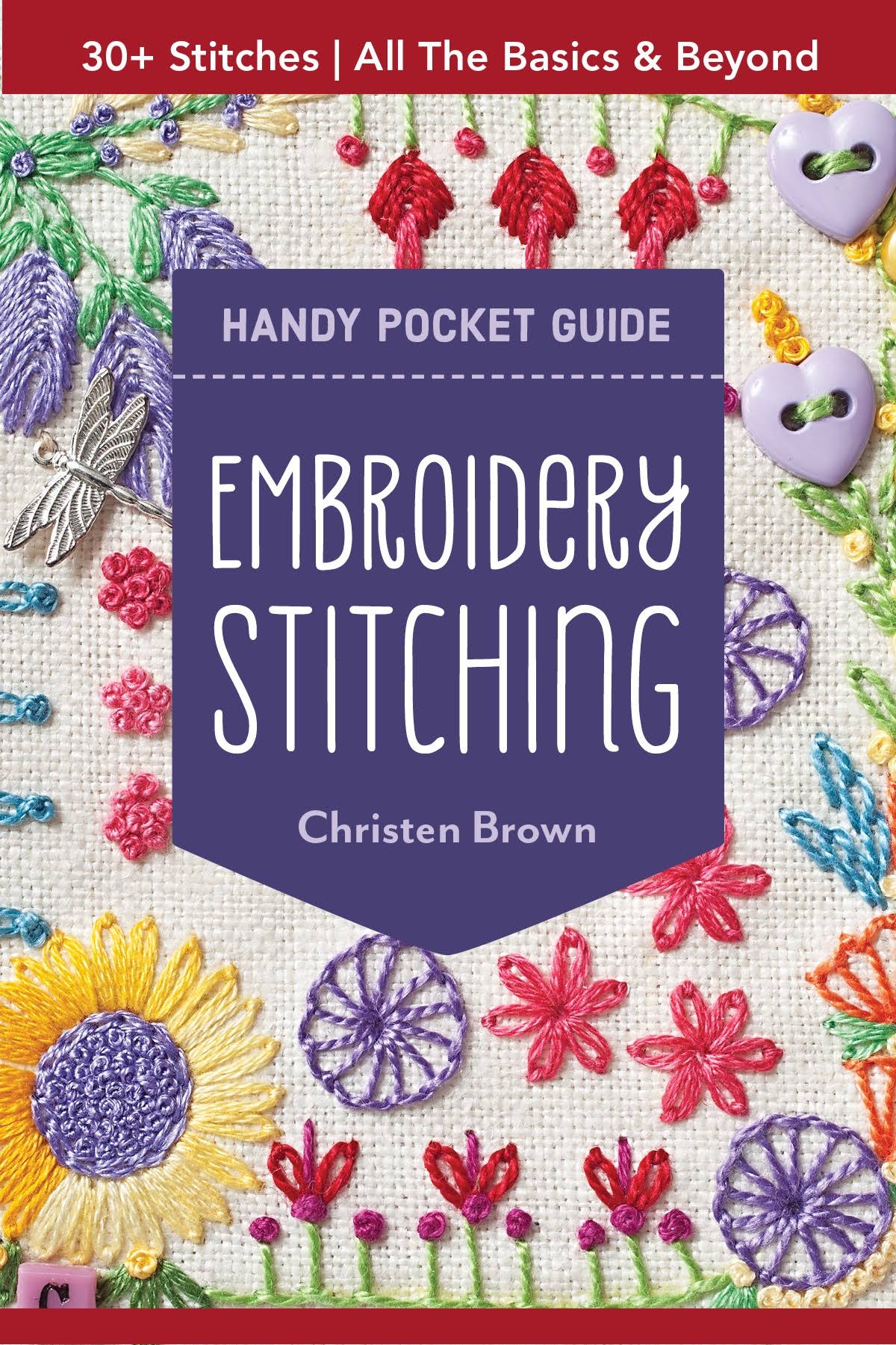 Embroidery Stitching Handy Pocket Guide - Christen Brown