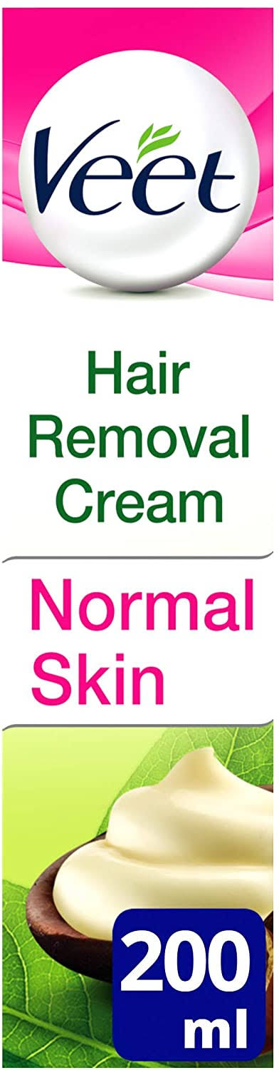 Veet Natural Inspirations Hair Removal Cream - Normal Skin with Shea Butter, 200ml