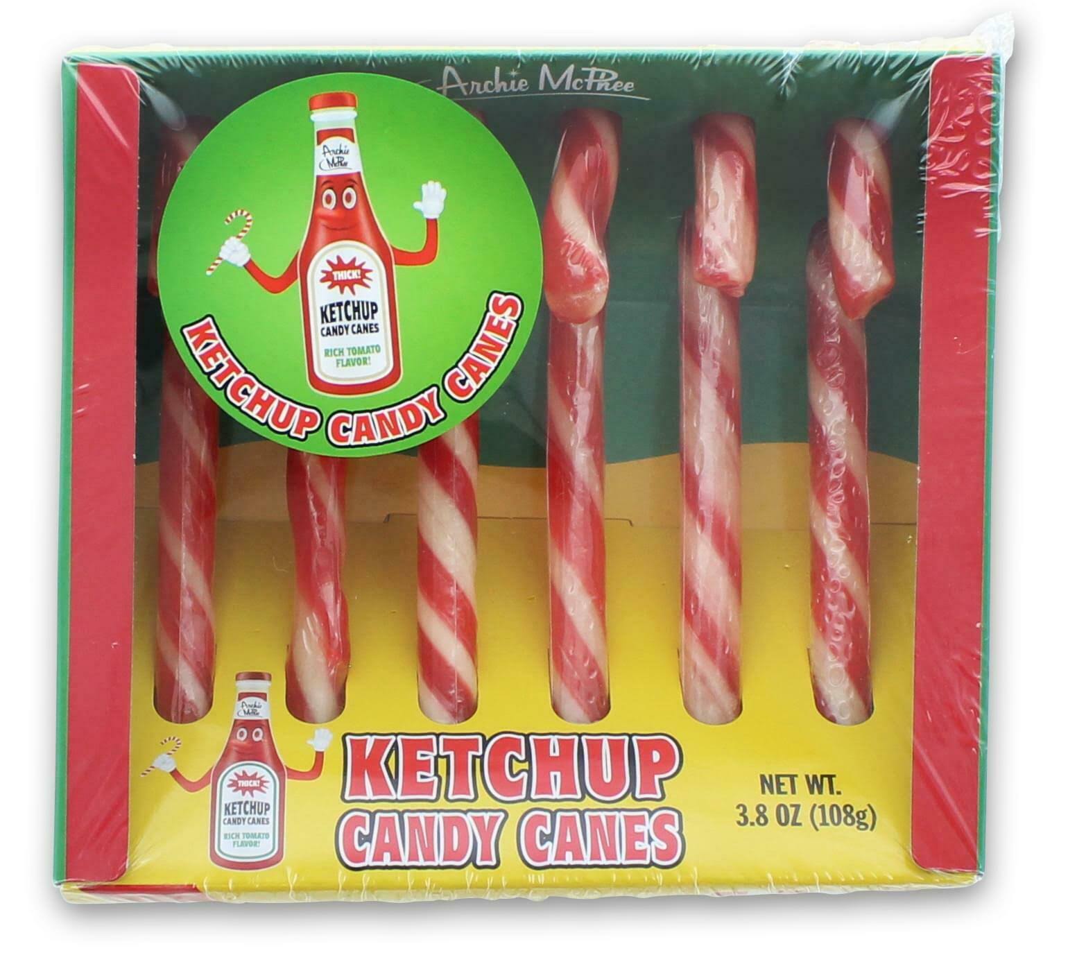 Ketchup Flavored Candy Canes 6 Piece Gift Set