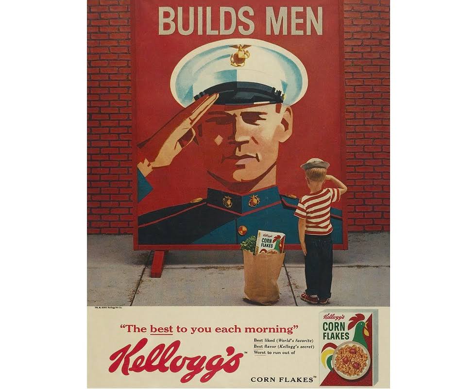 Kellogg's Builds Tin Sign 40x30cm - AfterPay & zipPay Available