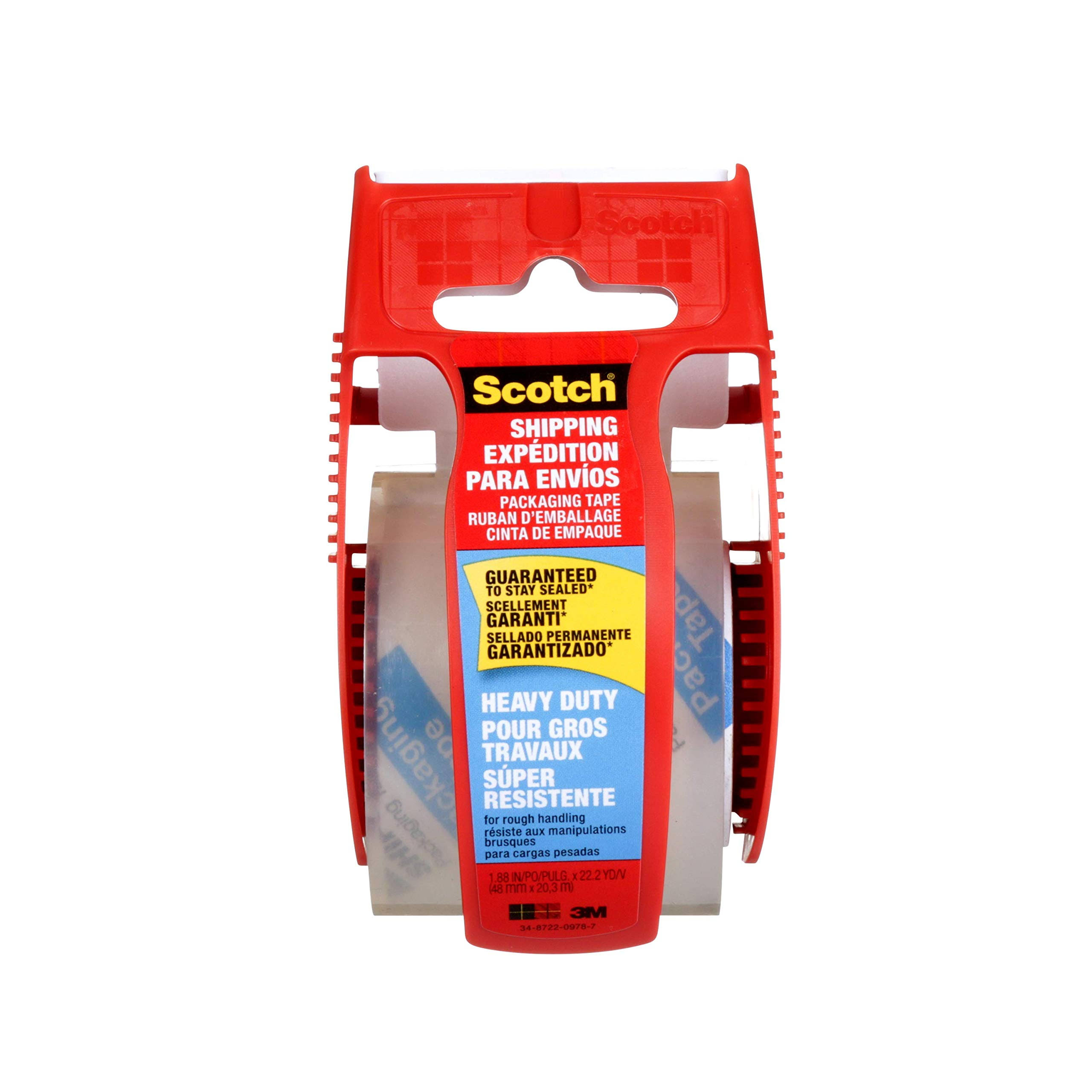 Scotch Heavy Duty Shipping Packaging Tape - Clear, 1.88" x 800"