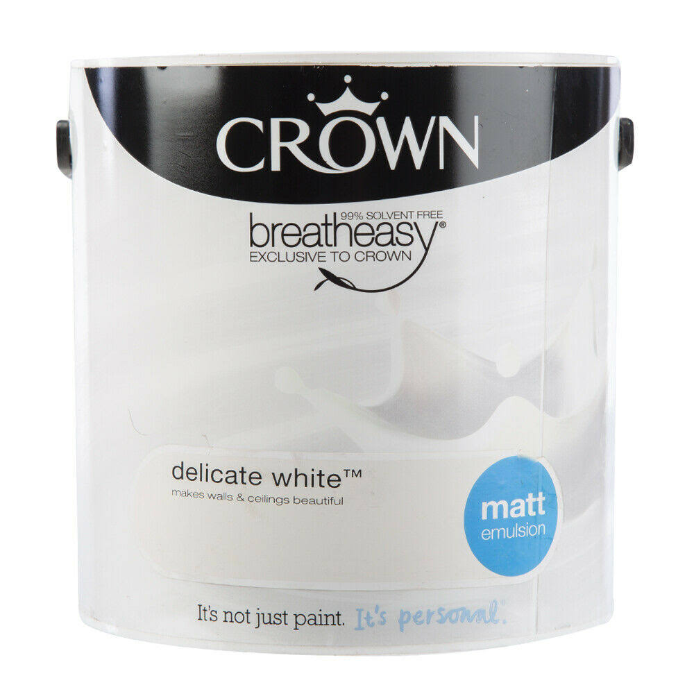 Crown Delicate White 2.5L Matt Emulsion