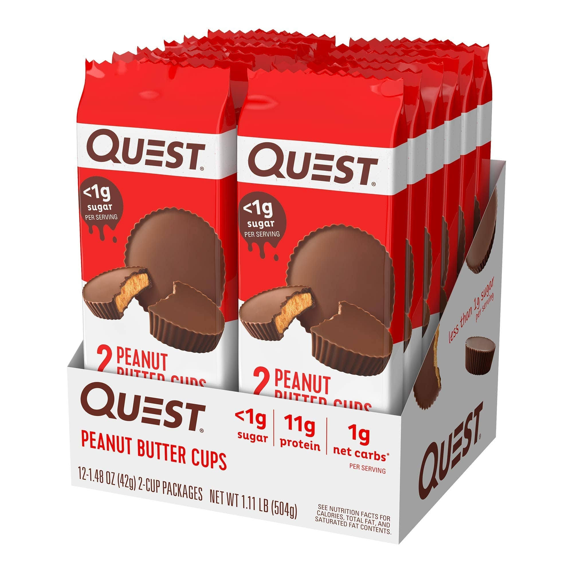 Quest Nutrition High Protein Low Carb Peanut Butter Cups - 12 Packs