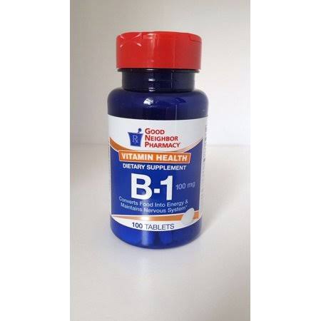 GNP Vitamin B-1 100mg Tablets 100 Tablets