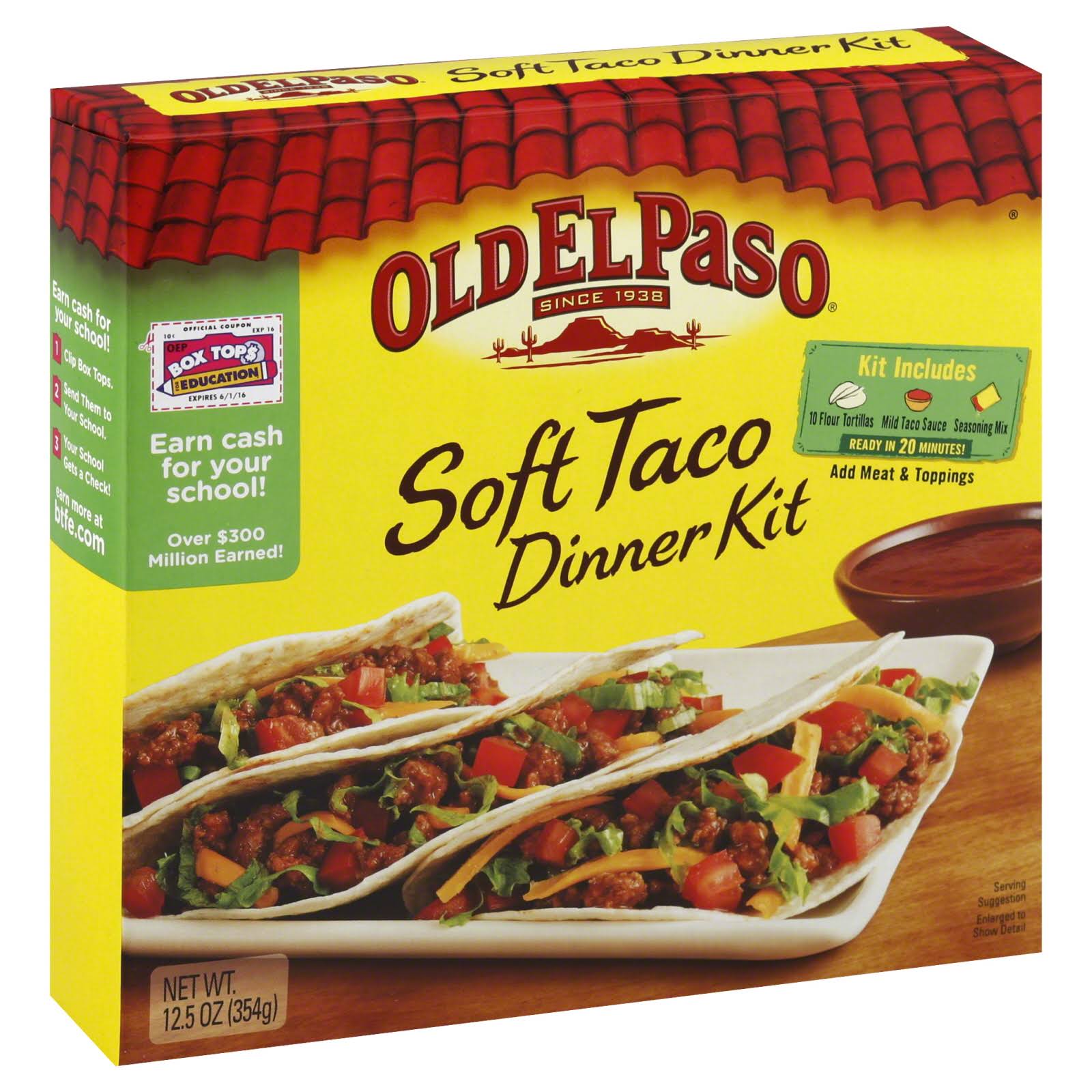 Old El Paso Soft Taco Dinner Kit - 354g