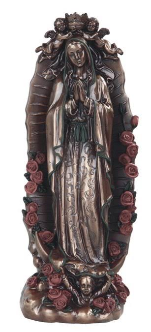 Figurines & Statues Bronze Our Lady of Guadalu 12"