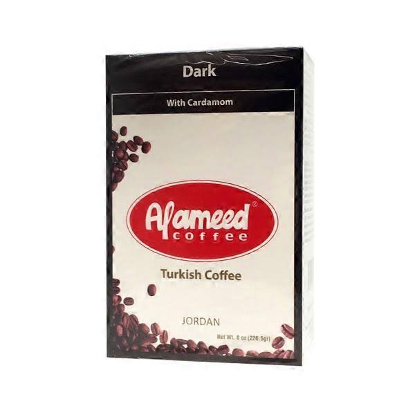Al Ameed Dark Roast Ground Coffee - with Cardamom, 240ml