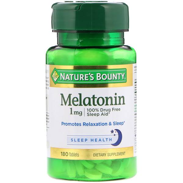 Nature's Bounty Melatonin - 1mg, 180 tablets