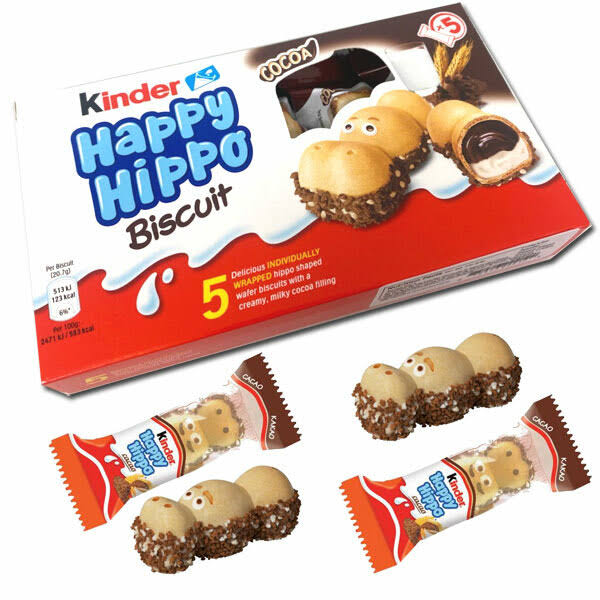 Redstone Foods Kinder - Happy Hippo Cocoa Biscuit - 5pc