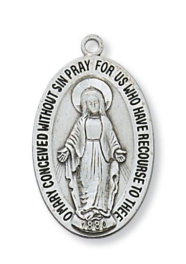 Sterling Silver Miraculous Medal L2525mi