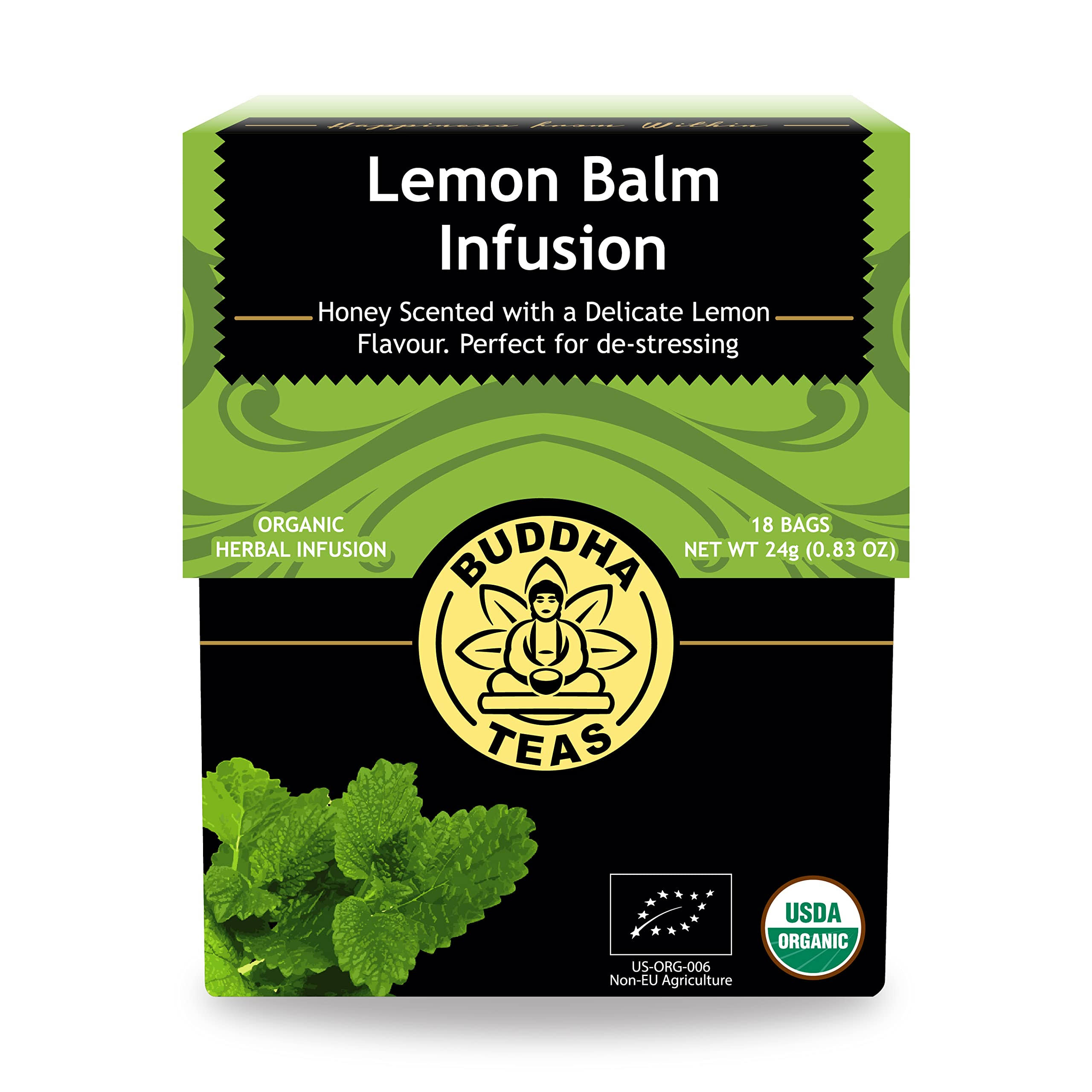 Buddha Teas Lemon Balm Tea - 18 Tea Bags