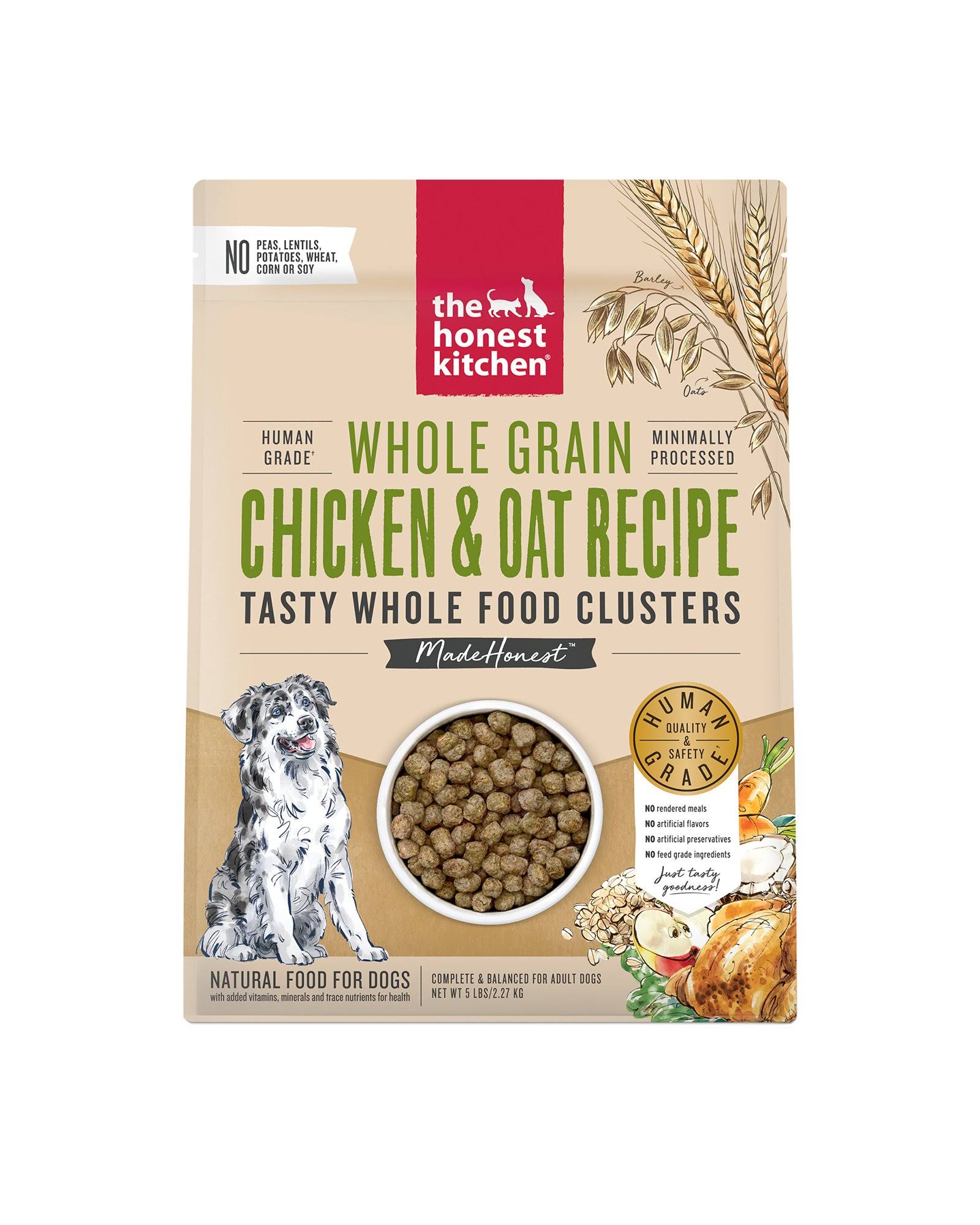 The Honest Kitchen Whole Grain Chicken Clusters Dog Food 5 lb