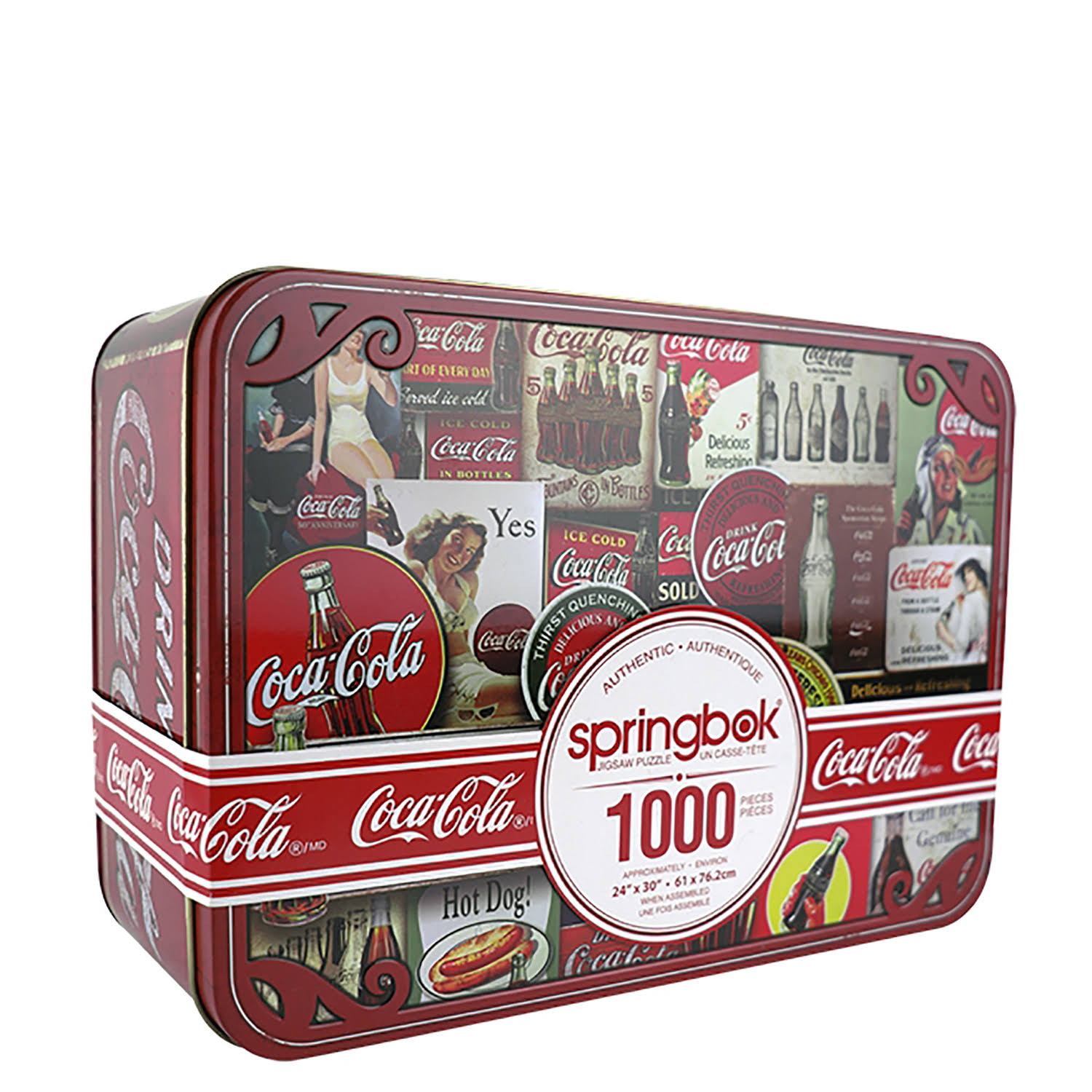 Springbok Puzzles Coca-Cola Tin Signs 1000-Piece Puzzle 1000 Piece