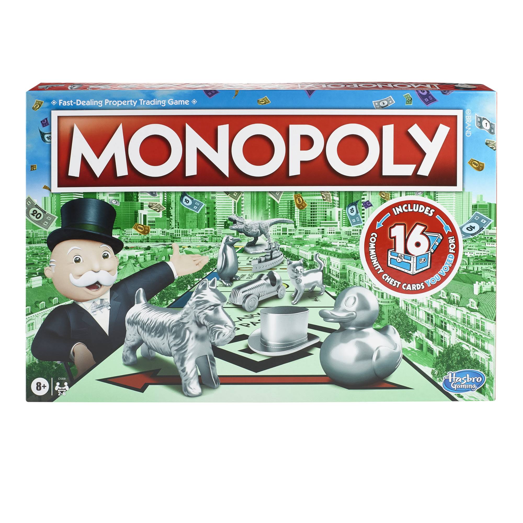 Monopoly Game, Family Board Game for 2 To 6 Players, Board Game for