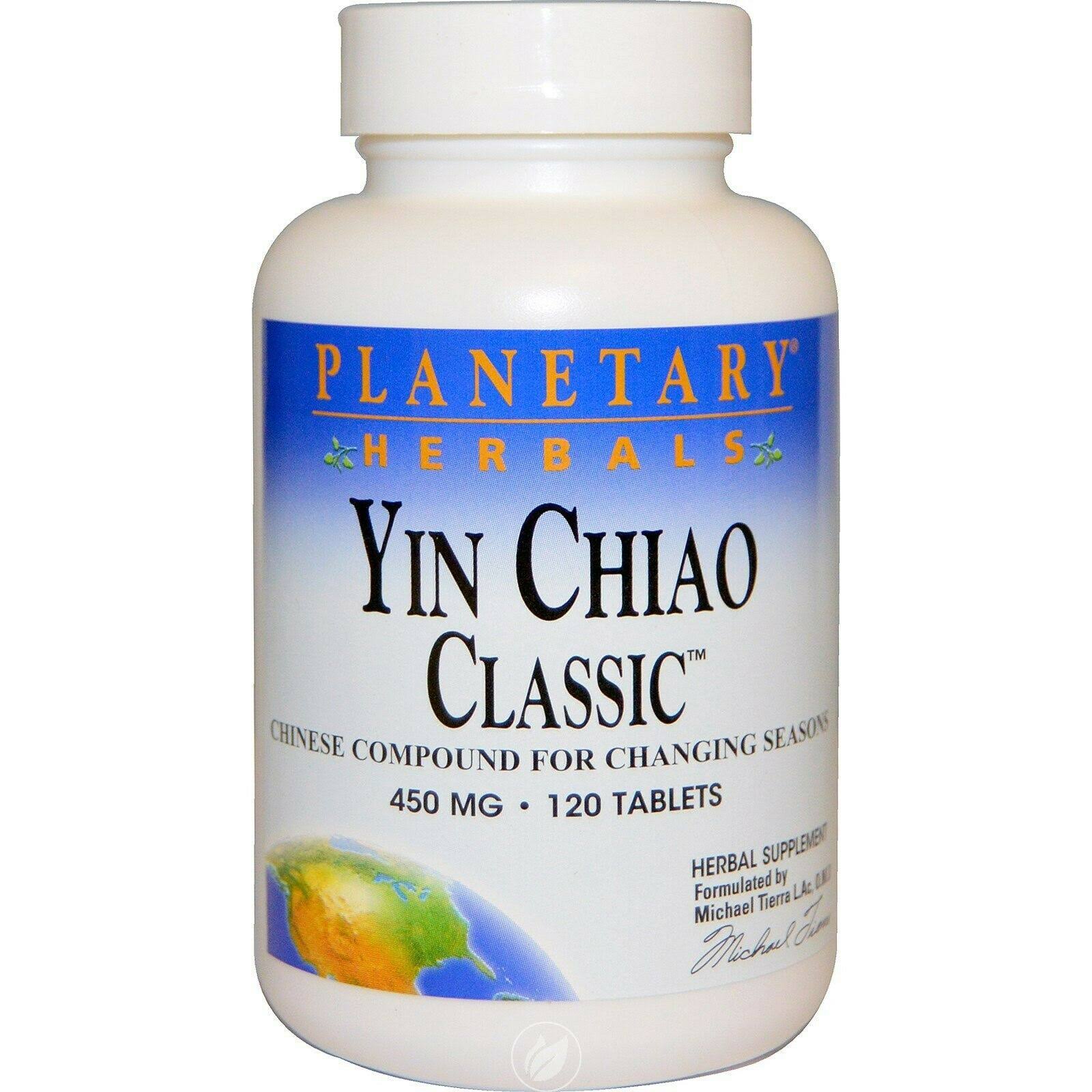 Planetary Herbals Yin Chiao Classic Supplement - 450mg, 120 Tablets