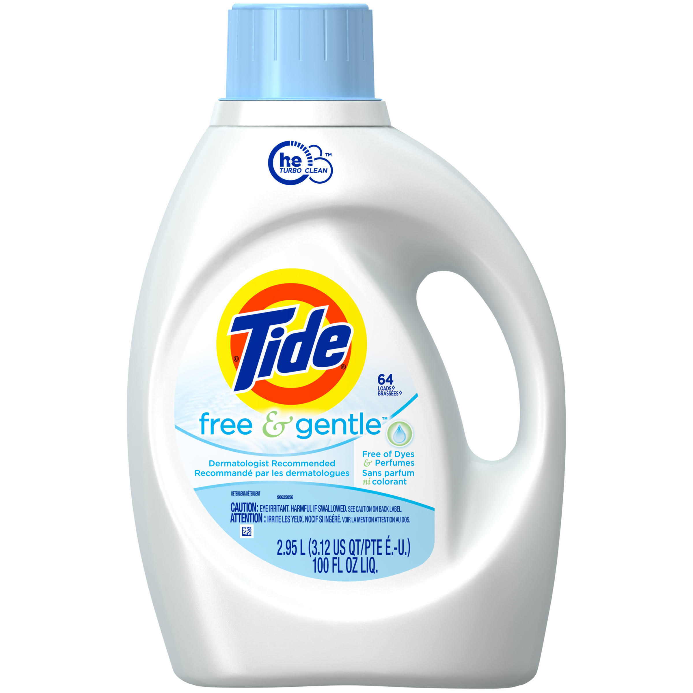 Tide Free and Gentle Liquid Detergent - 64 Loads, 100oz