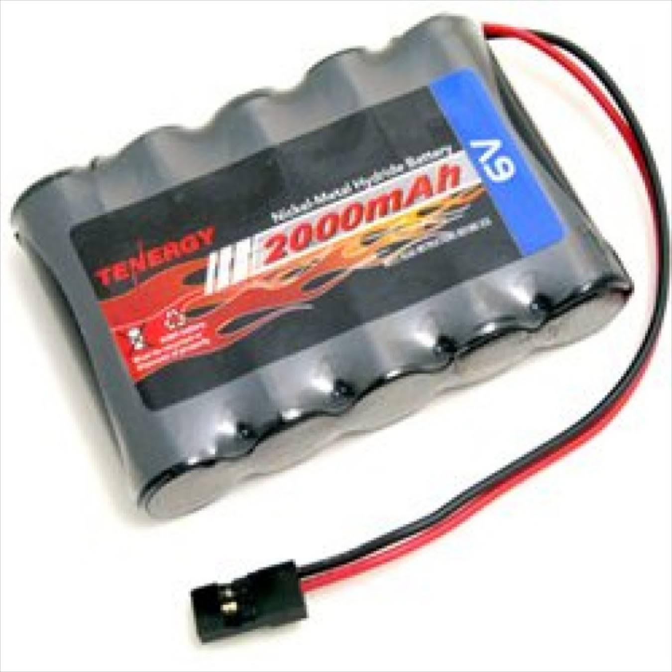 Tenergy NiMH 6V 2000mAh Side-by-Side Receiver Battery Pack w/ Hitec Connector for RC Aircrafts