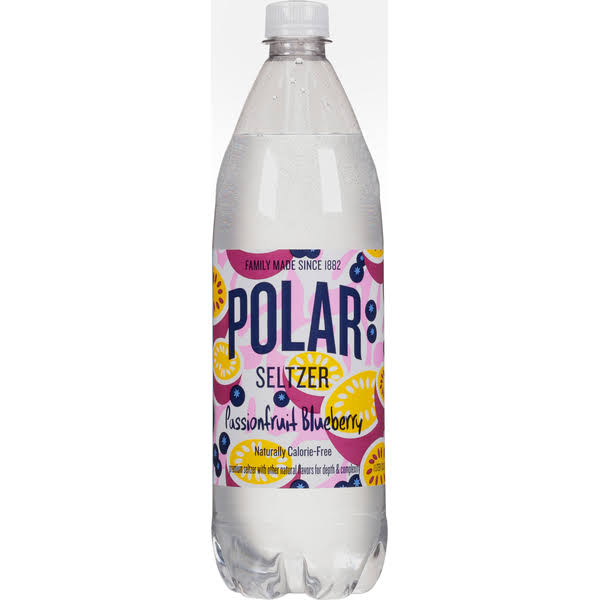 Polar Seltzer, Passionfruit Blueberry, Summer - 1 liter