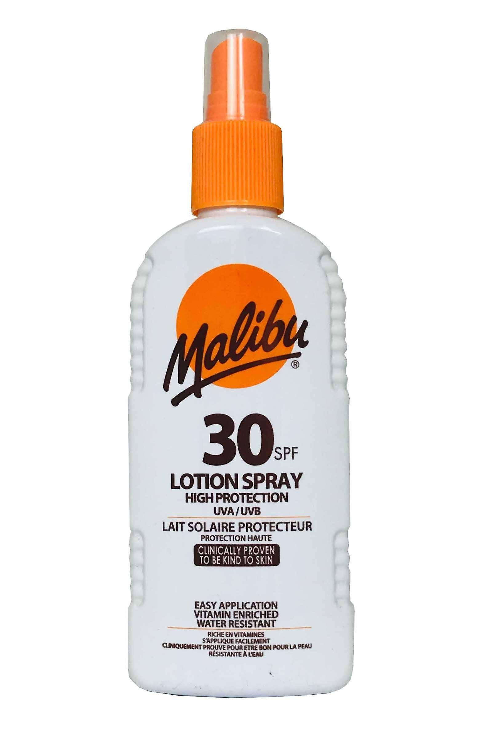 Malibu Sun Lotion Spray - SPF30, High Protection, Water Resistant
