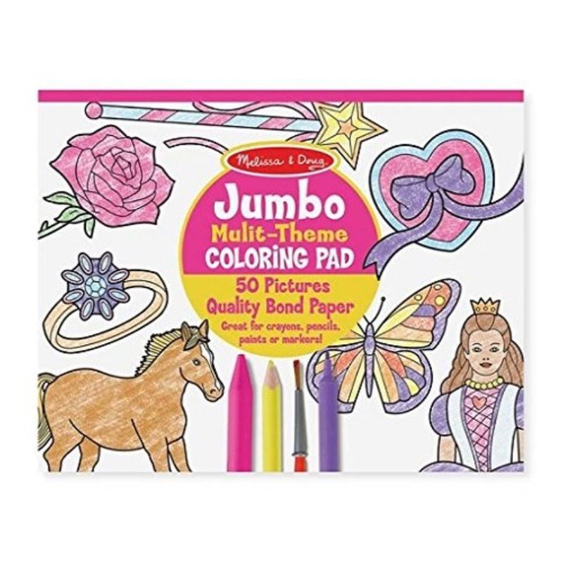 Melissa & Doug Jumbo Multi-Theme Coloring Pad - 11 inch x 14 inch