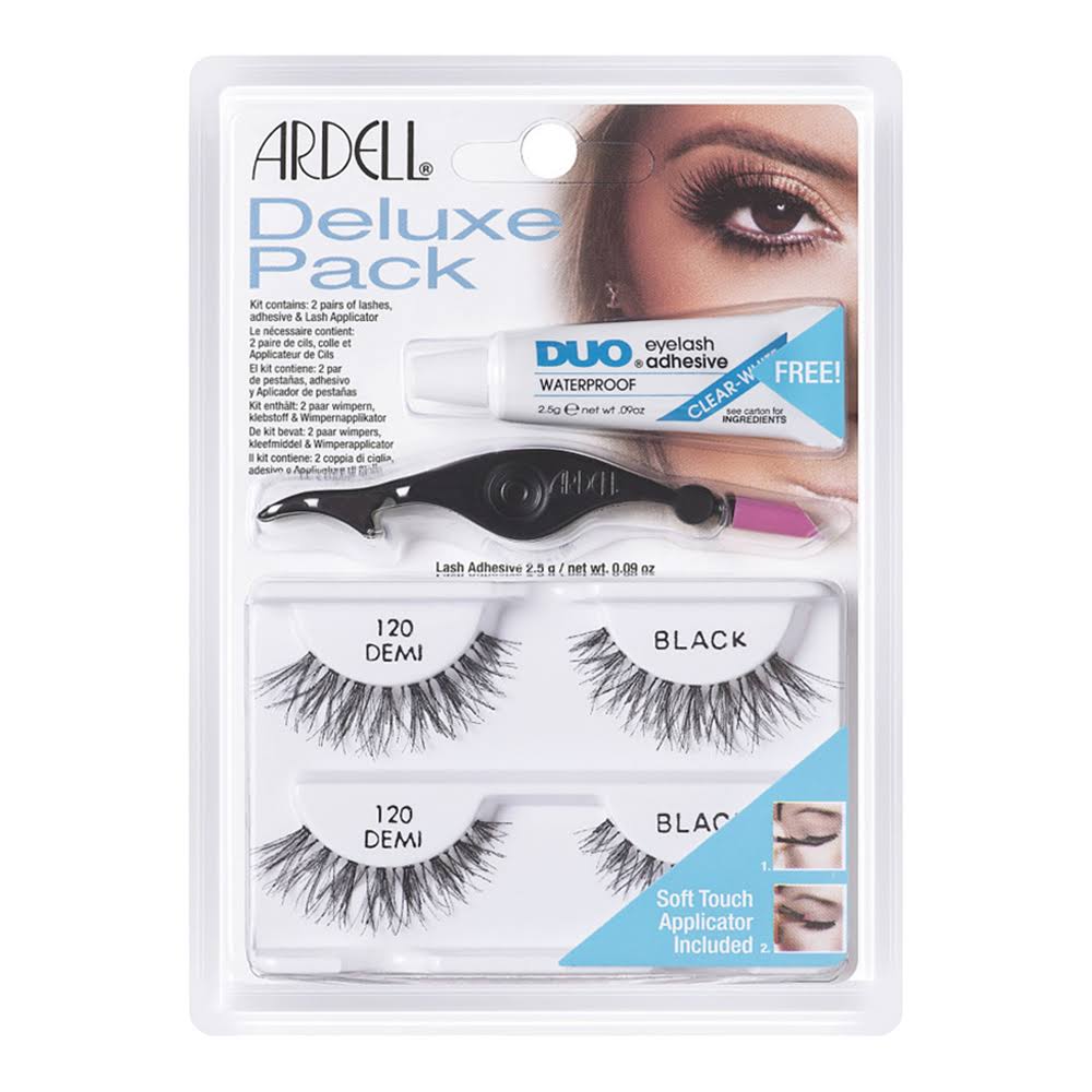 Ardell Deluxe Pack Eyelashes - 120 Demi Black