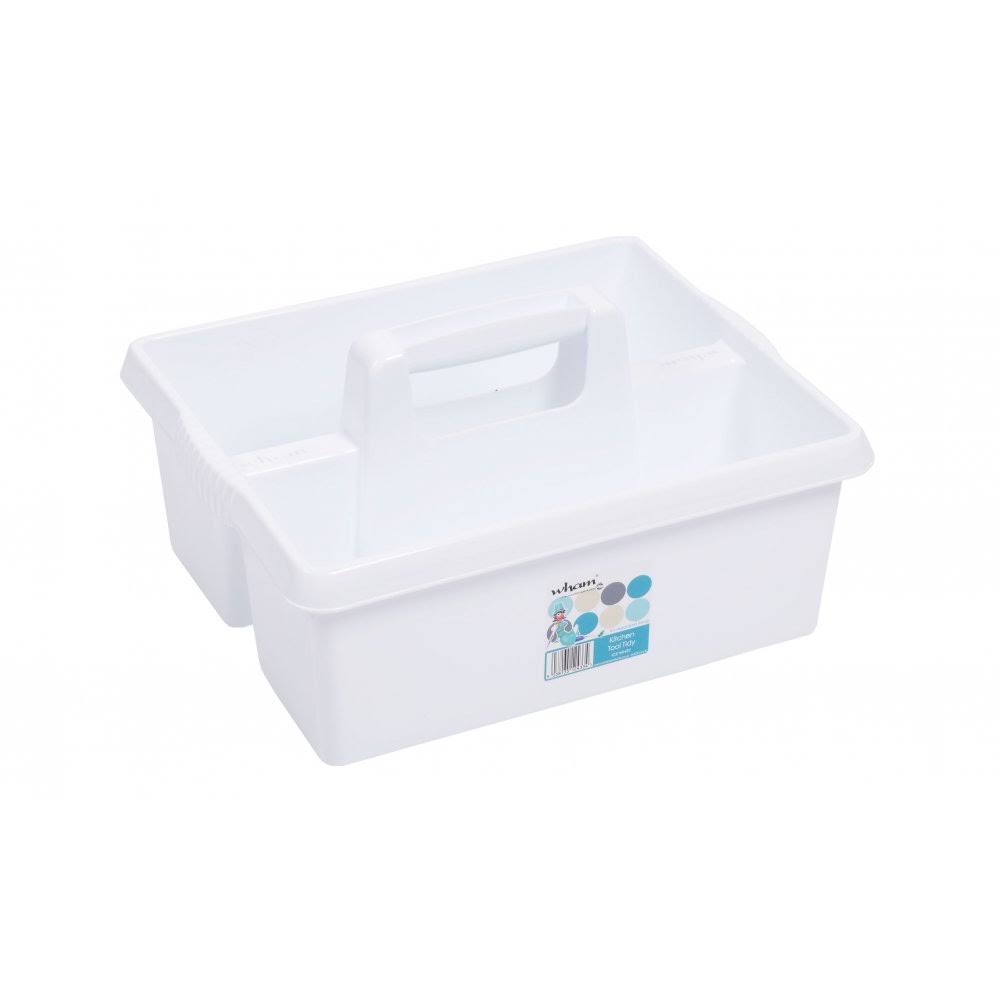 Wham Tool Tidy Kitchen Utility Plastic Storage Caddy - White