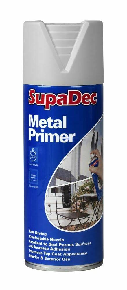 SupaDec Metal Primer Grey Spray Paint 400ml