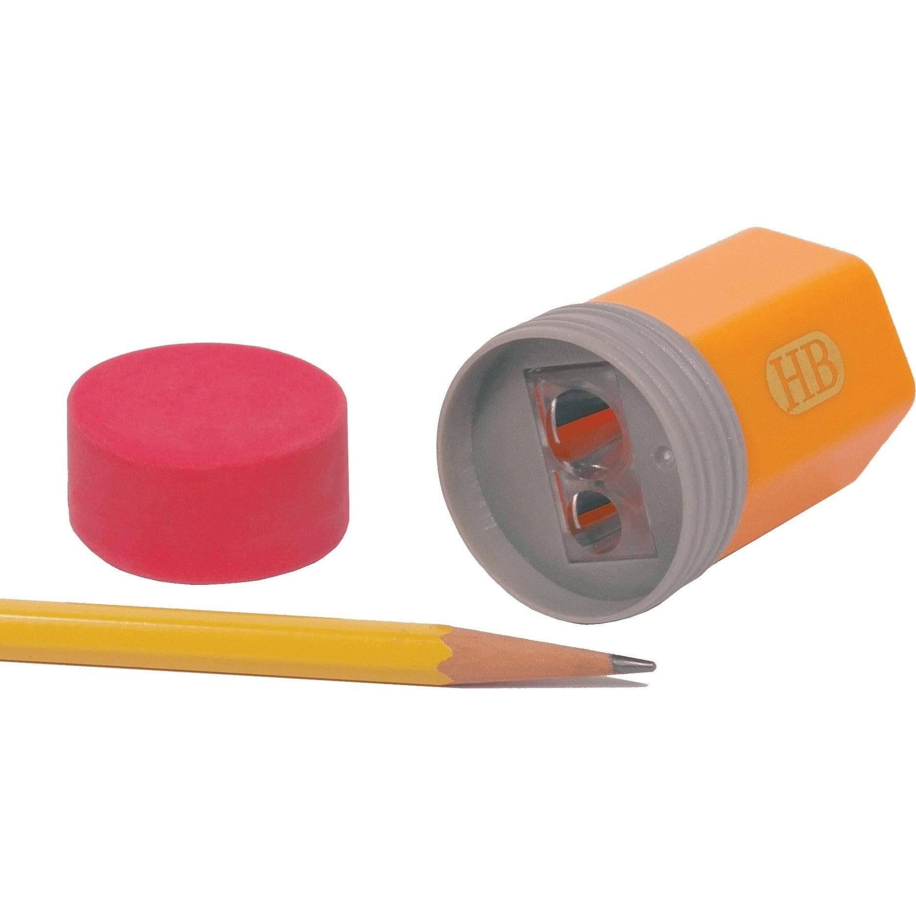 Streamline Pencil Top Sharpener & Eraser Set