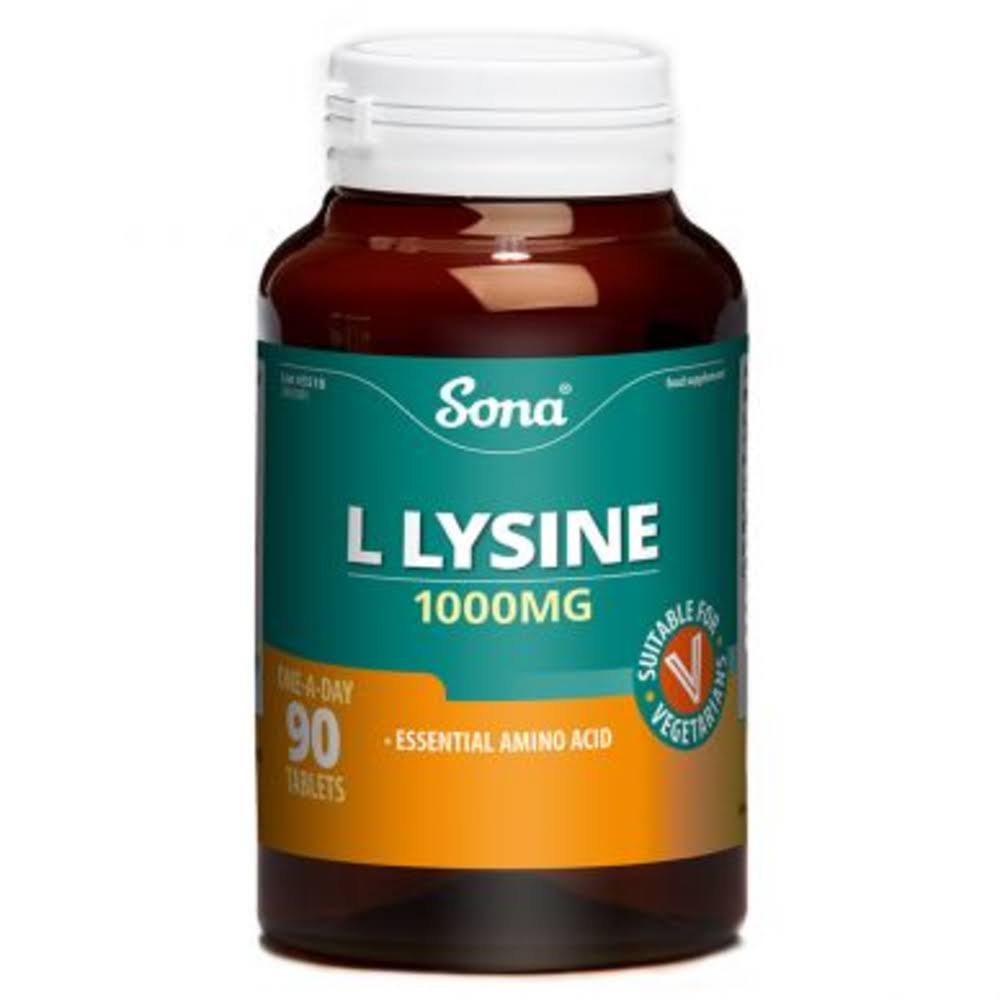 Sona L Lysine 1000mg 90 Tabs