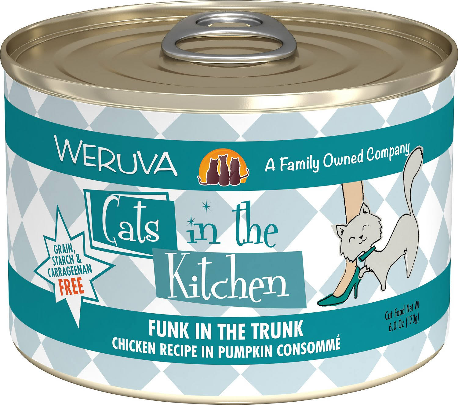 Weruva Cats in the Kitchen Funk in the Trunk Cat Food - Chicken & Pumpkin, 170g