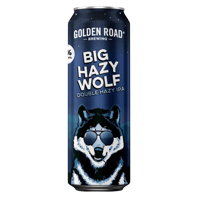 Golden Road Brewing Big Hazy Wolf Double IPA (19.2 oz Can)