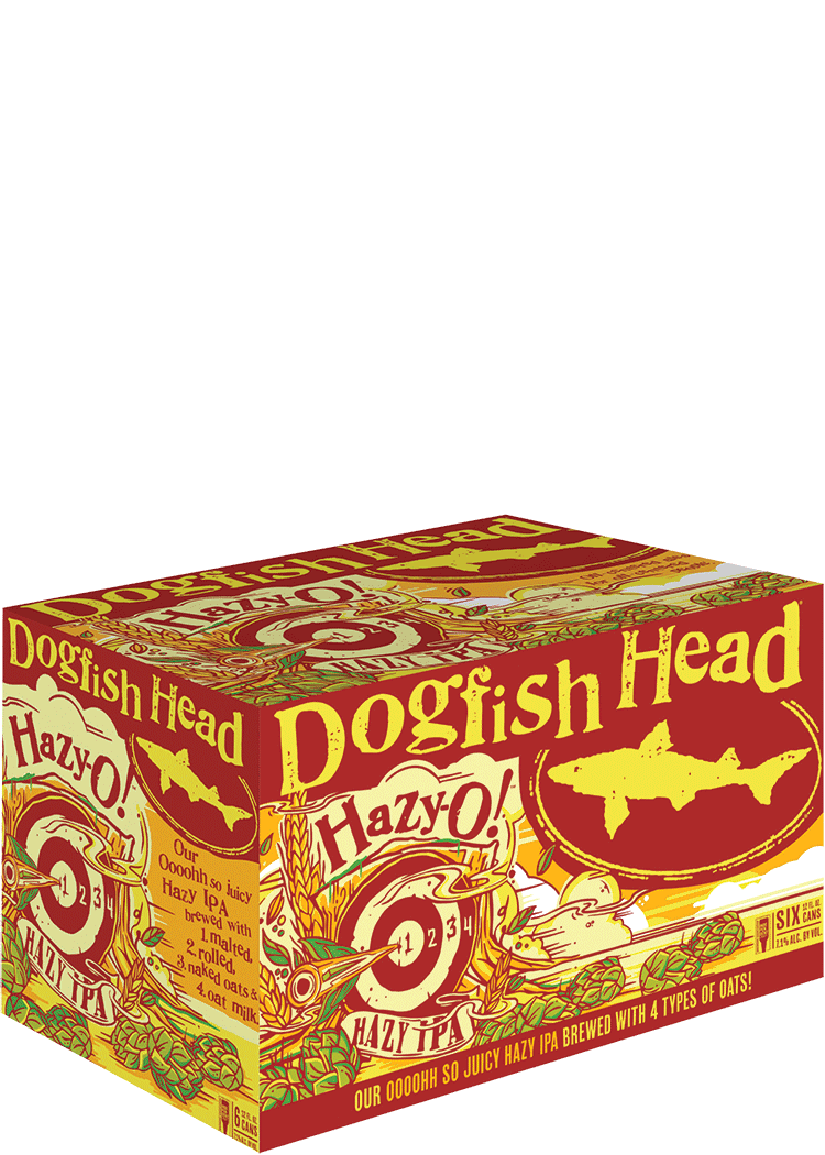 Dogfish Head Beer, Hazy IPA, Hazy-O, 6 Pack - 6 pack, 12 fl oz cans