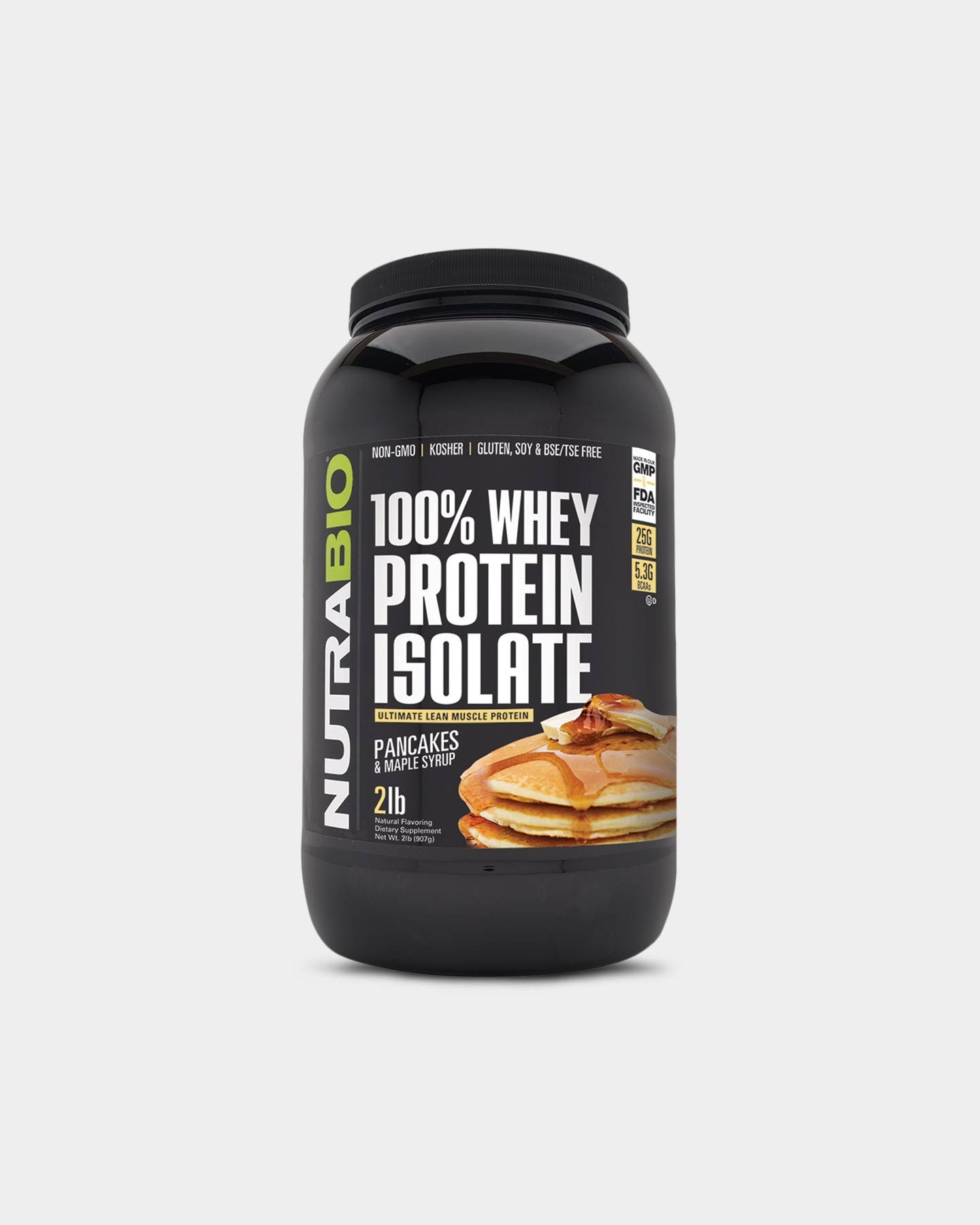 NutraBio Labs Whey Protein Isolate 907 gr Pancakes and Maple Syrup