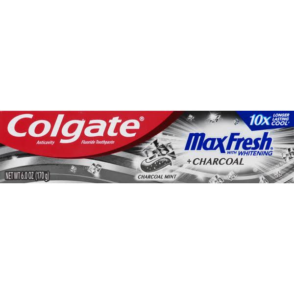 Colgate MaxFresh Toothpaste, Charcoal Mint - 6.0 oz
