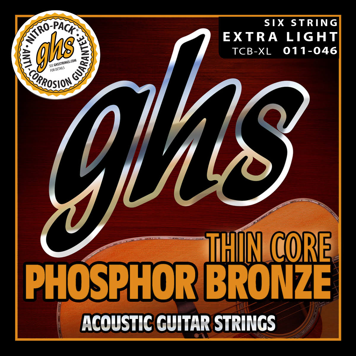GHS Thin Core Phosphor Bronze Extra Light TCB XL