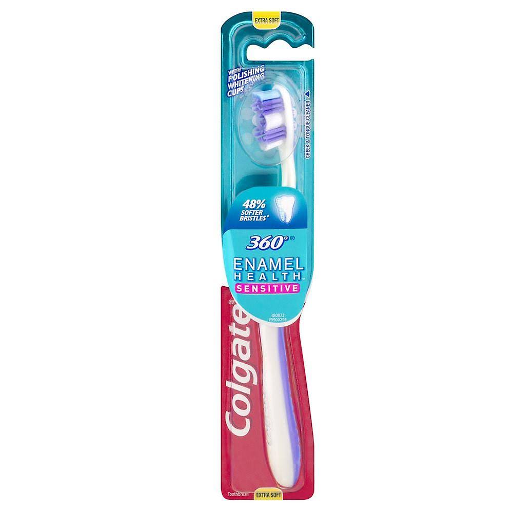 Colgate 360 Enamel Health Manual Toothbrush - Sensitive, Extra Soft