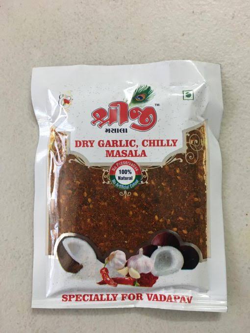 Shri G Dry Garlic, Chilli Masala 50 GMS