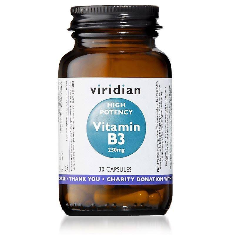 Viridian High Potency Vitamin B3 30 Veg Caps