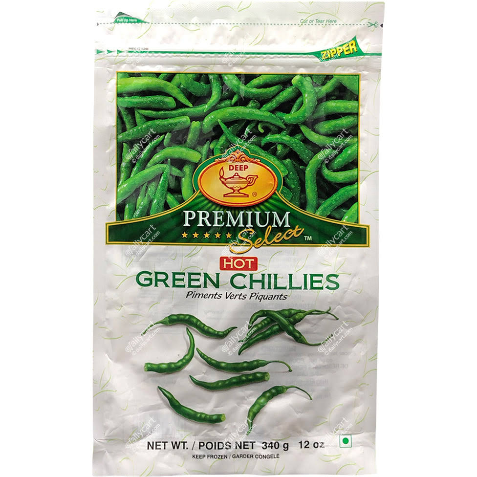 Deep Green Chilli (Hot) 340gm