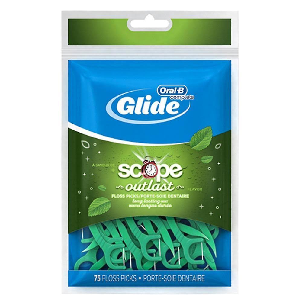 Oral-B Complete Glide Scope Floss Picks - 75pk, Outlast Flavor
