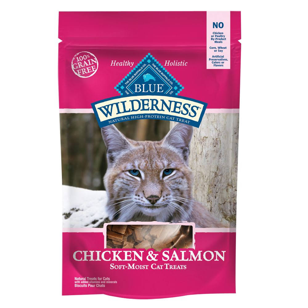 Blue Buffalo Wilderness Soft Cat Treats - Chicken and Salmon, 2oz