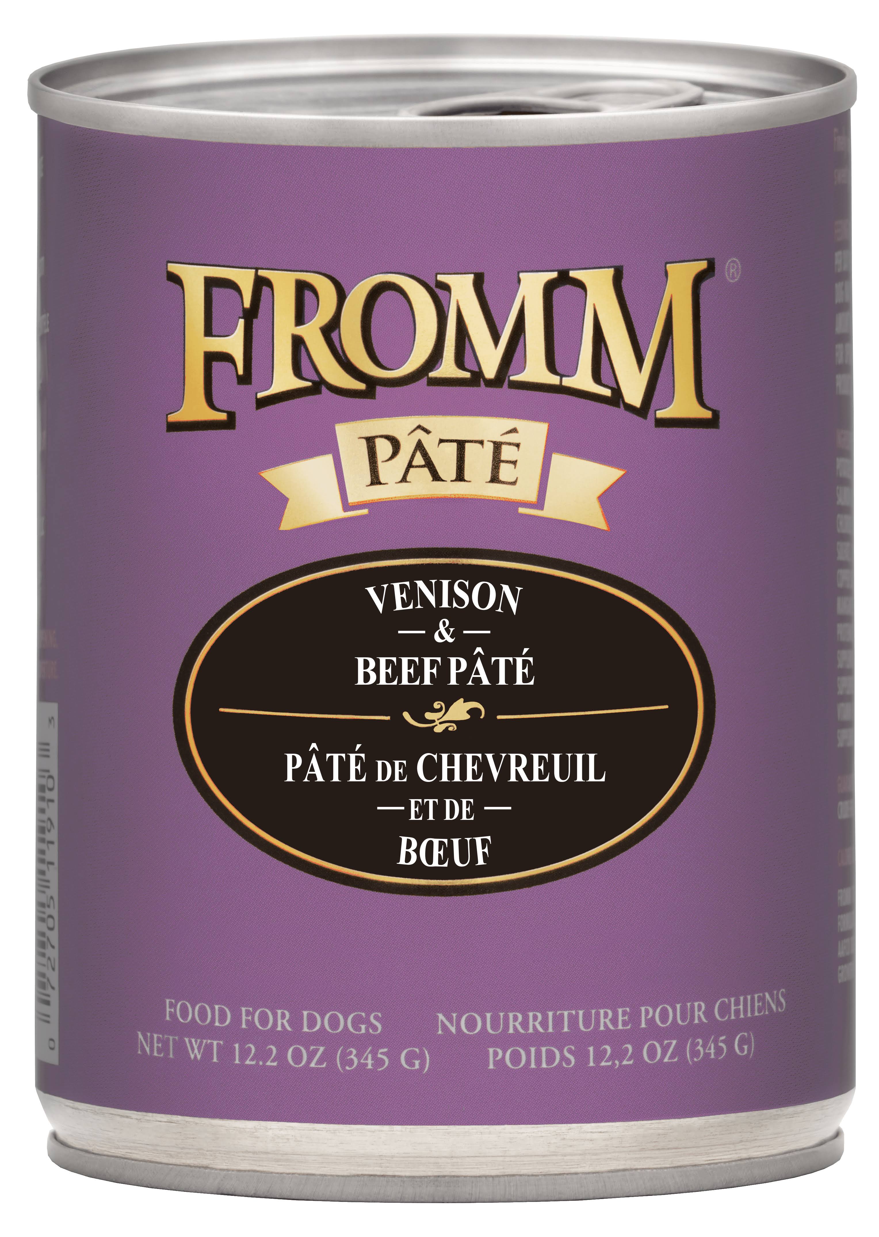 Fromm Family Gold Adult Dog Wet Food - Gold Venison & Beef Pate, 345g