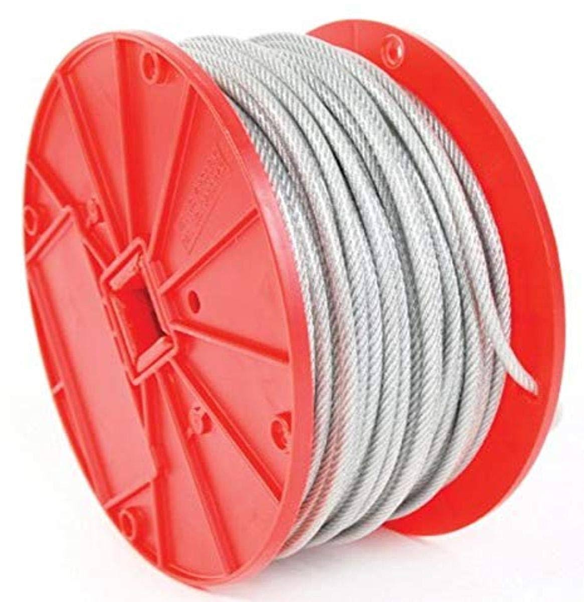Koch 7 By 7 Galvanized Vinyl Coated Cable - Clear, 3/32-3/16" x 250'