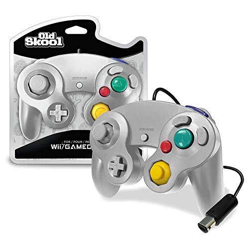 Old Skool Controller Compatible with GAMECUBE/Wii - Silver
