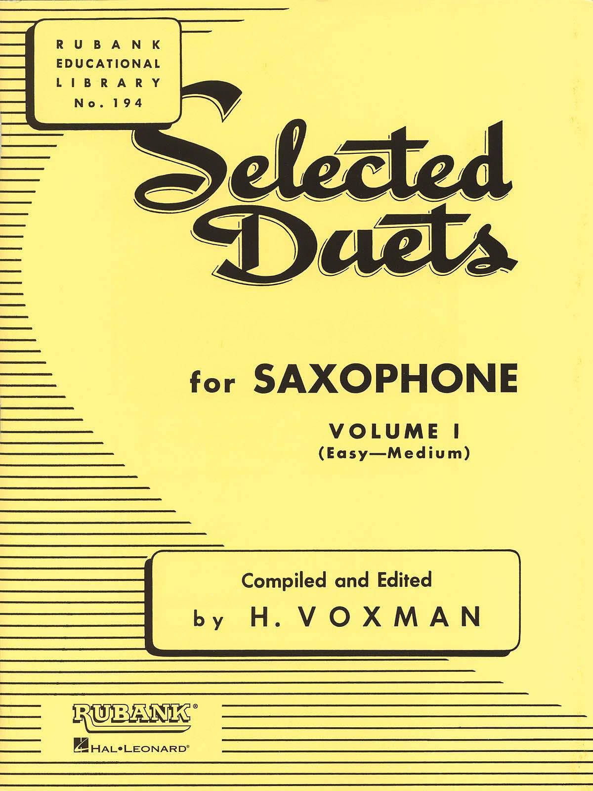 Selected Duets for Saxophone, Volume 1: Easy-Medium - H. Voxman