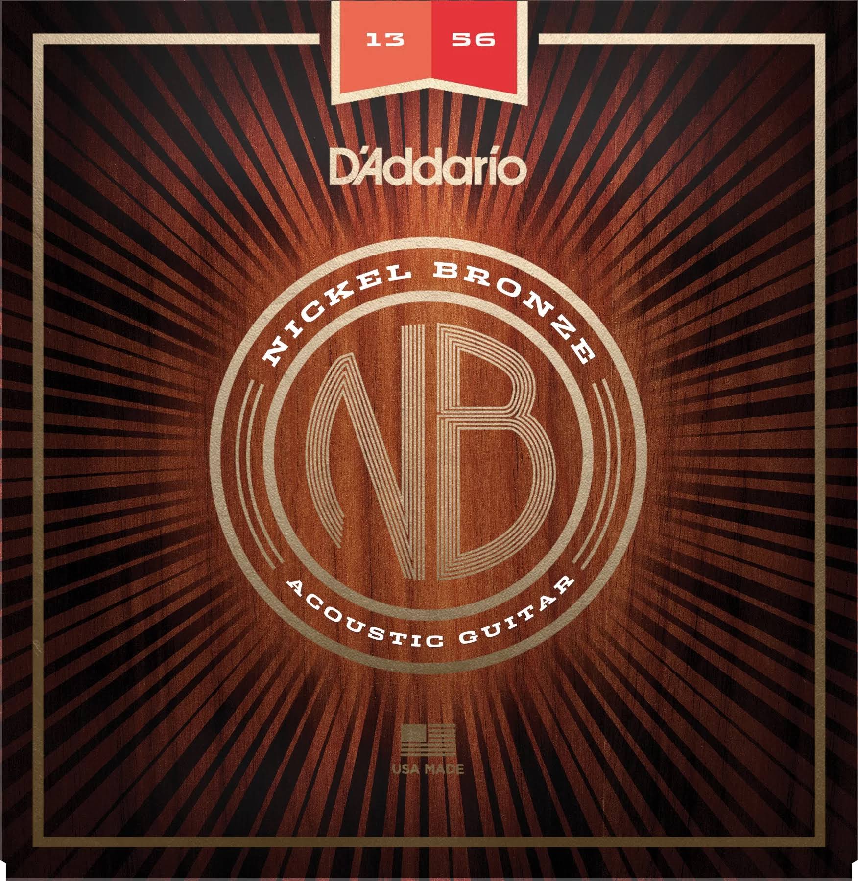 D'Addario Nickel Bronze Acoustic Guitar Strings - Medium