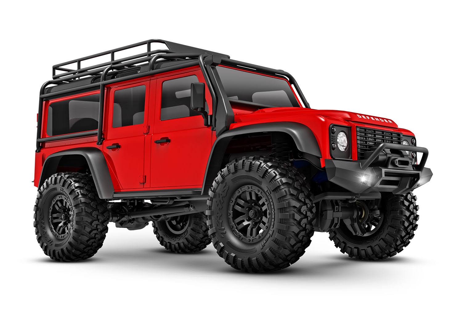 Traxxas TRX-4M Land Rover Defender 1:18 4x4 Electric Trail Crawler, Red