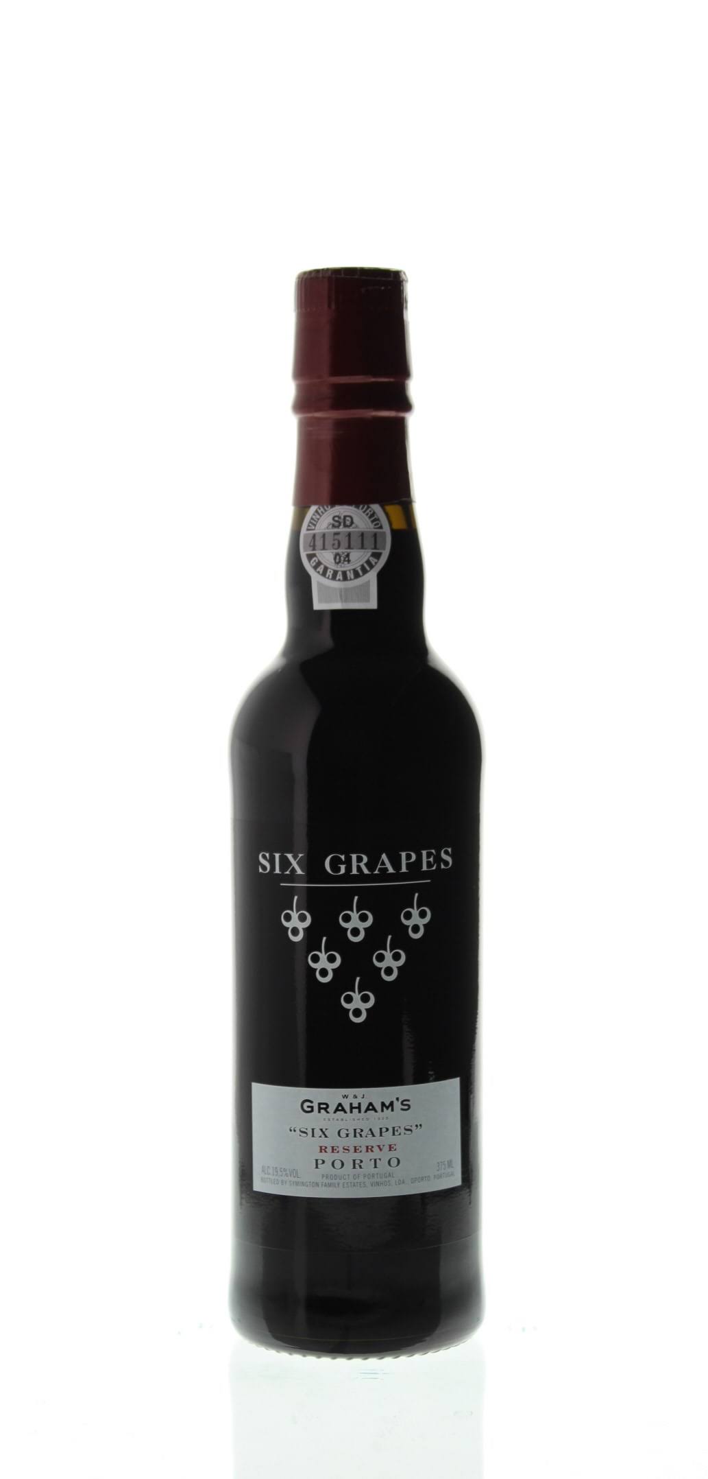 Graham's Port Six Grapes Reserve, Portugal (Vintage Varies) - 375 ml bottle